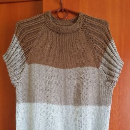 Летний топ спицами