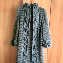 Кардиган крючком.