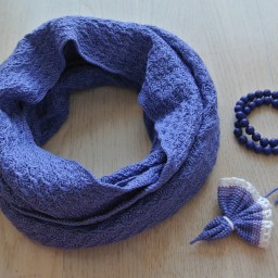 Снуд и брошь