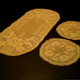 Салфетки в филейной техники