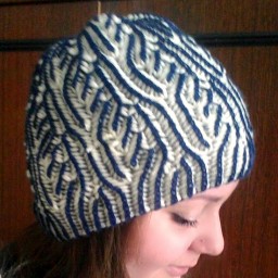 Шапочка "Веточка" в технике "Бриошь"