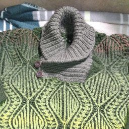 Свитер в технике "Бриошь".