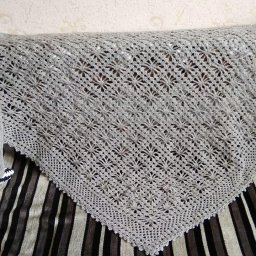 шаль крючком