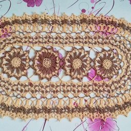 Овальная салфеточка по схеме, предложенной редактором.