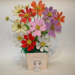 космея из бисера