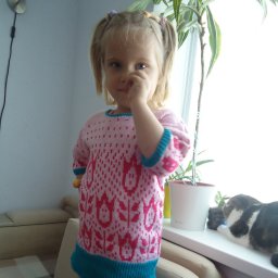 цветы смеются - летний пуловер