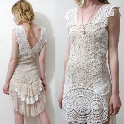 Платья из антикварного кружева.