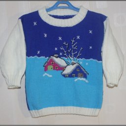 Пуловер с домикаими №3