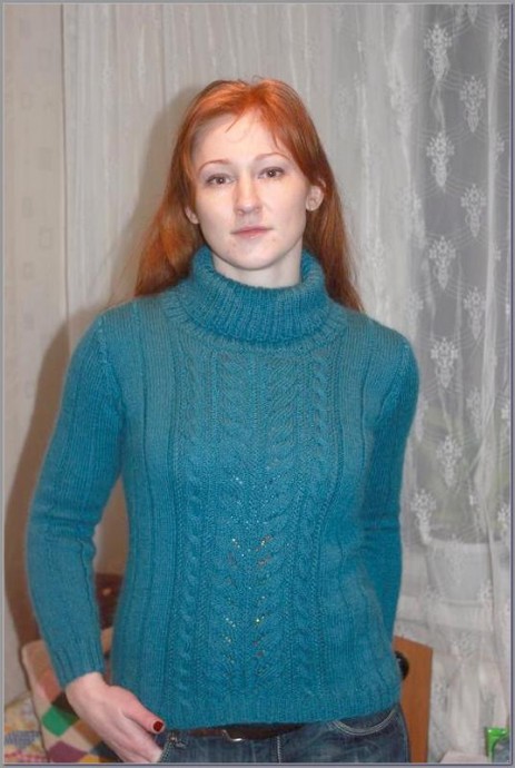 Мохеровый свитер для дочери