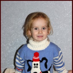 Пуловер с собачкой и кофточка для малышки