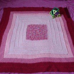 Плед из 10 петель