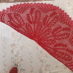 Моя шаль "Снежная ягода"