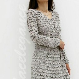 Платье из ленточного кружева