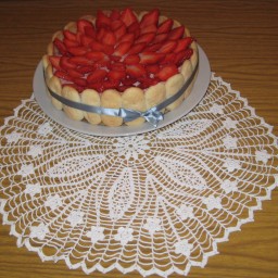 Цветочная салфетка