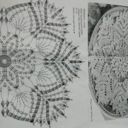 Просили схему к зелёной салфетке снежинке