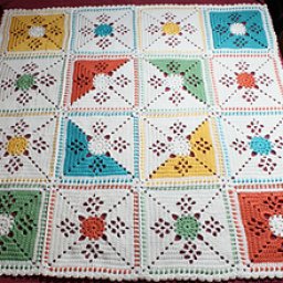 ​КВАДРАТНЫЙ МОТИВ "ВИКТОРИАНСКАЯ РЕШЕТКА" МК В ФОТО + СХЕМА