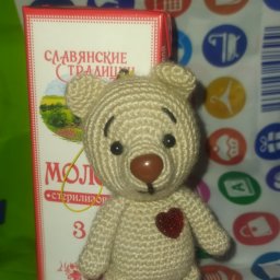 Мишка амигуруми