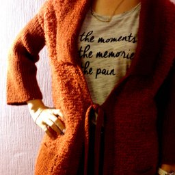 Кардиган из прямоугольников