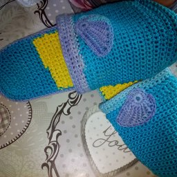 Тапочки из хлопка.