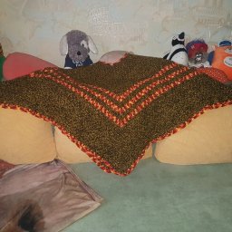 Пончо крючком. Первый блин