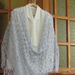 Шаль вязаная Доброе утро.