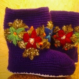 Домашние сапожки.