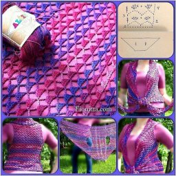 жилет крючком