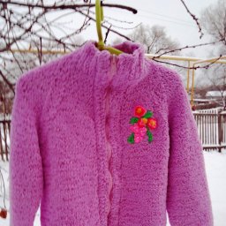 Кофточка для внучки из softy