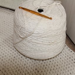 Пряжа хлопок 100% для вязания и макраме 500 руб