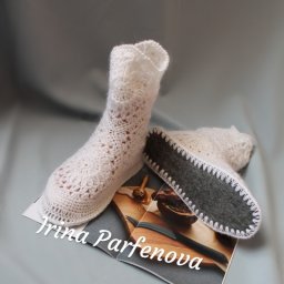 Полусапожки крючком