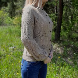 Кофточка из ангоры ализе