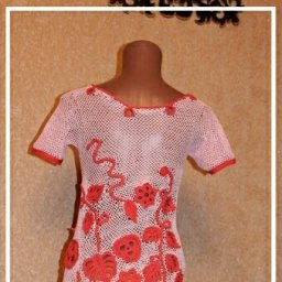 Платье связано крючком