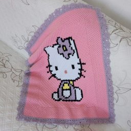 Плед вязаный детский