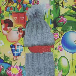 Шапка и снуд на мальчика 1,5 года