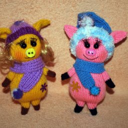 Поросюшки - новогодние игрушки