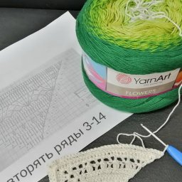 вяжем из YarnArt FLOWERS