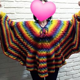 Пончо для внучки