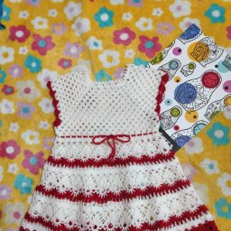 Платьице крючком для девочки 2-х лет.