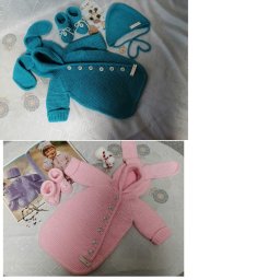 Конверт для новорожденного зайка "BUNNY" по мастер-классу Сажиной Татьяны