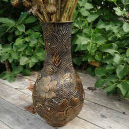 Ваза своими руками, очень простой способ.