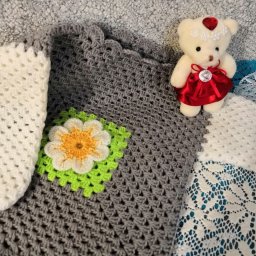 Кофточка для малышки из остатков пряжи (крючком) от 0 до 3-х.