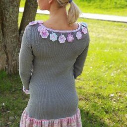 Обвязка платья.