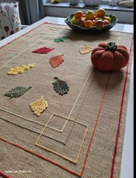 Скатёрка и тыковка.