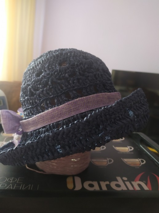 Из серии "Телега зимой": летняя шляпка из раффии