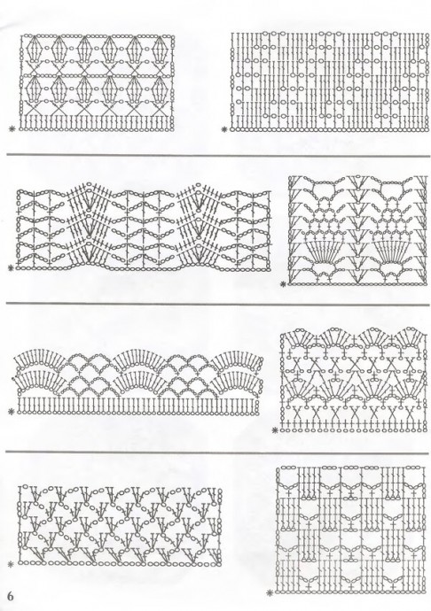 Книга с образцами узоров для вязания крючком
