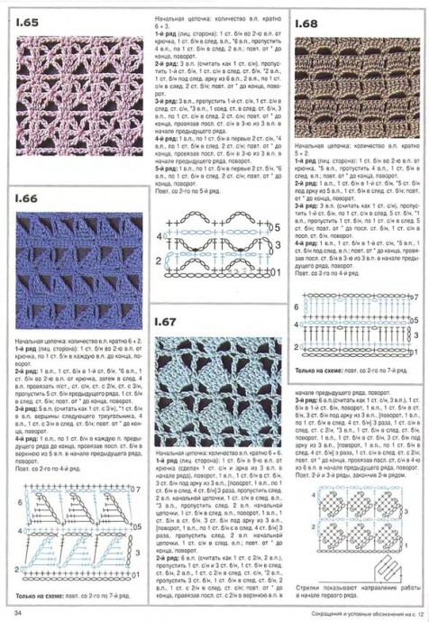 Книга с образцами узоров для вязания крючком