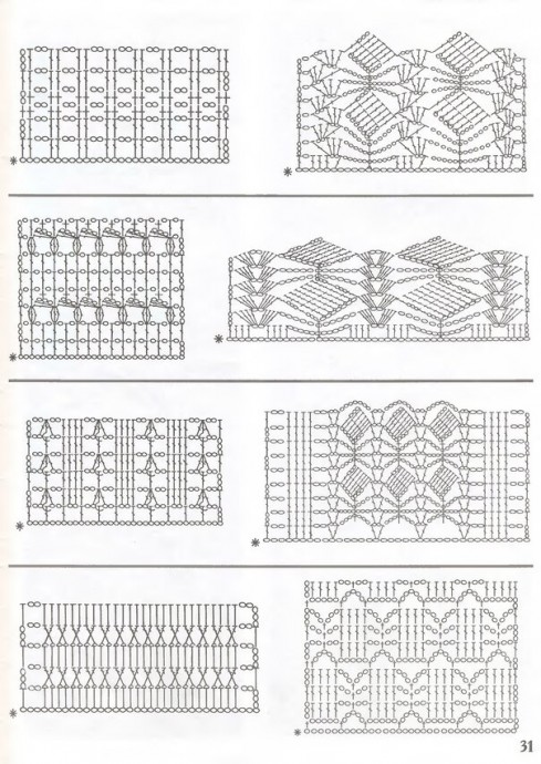 Книга с образцами узоров для вязания крючком