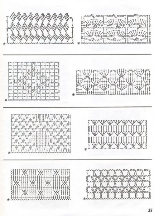 Книга с образцами узоров для вязания крючком