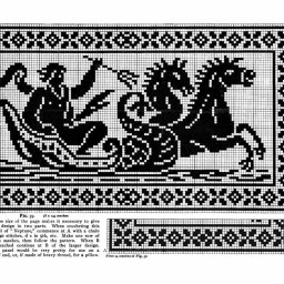 Необычные схемы филейного вязания