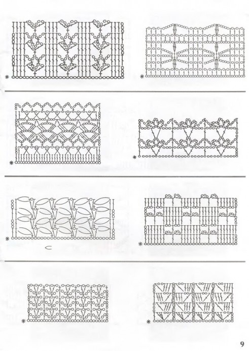 Книга с образцами узоров для вязания крючком